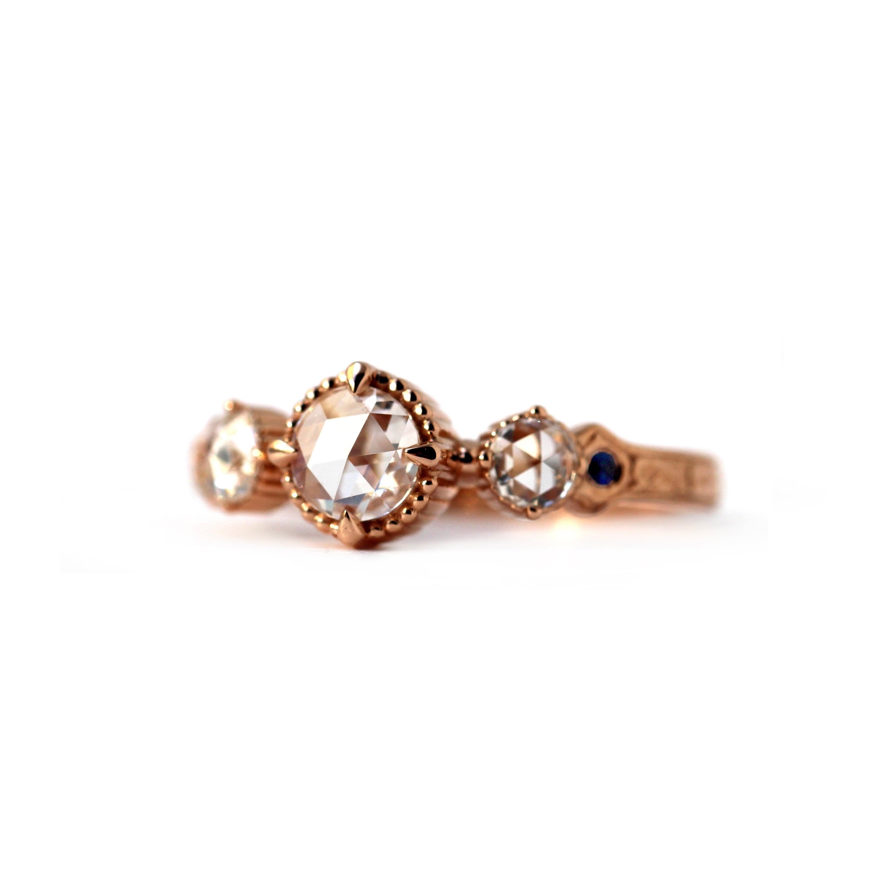 Genevieve ring Rose-cut diamonds