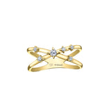 Star-Crossed Ring in 14kt yellow gold and Canadian Diamonds