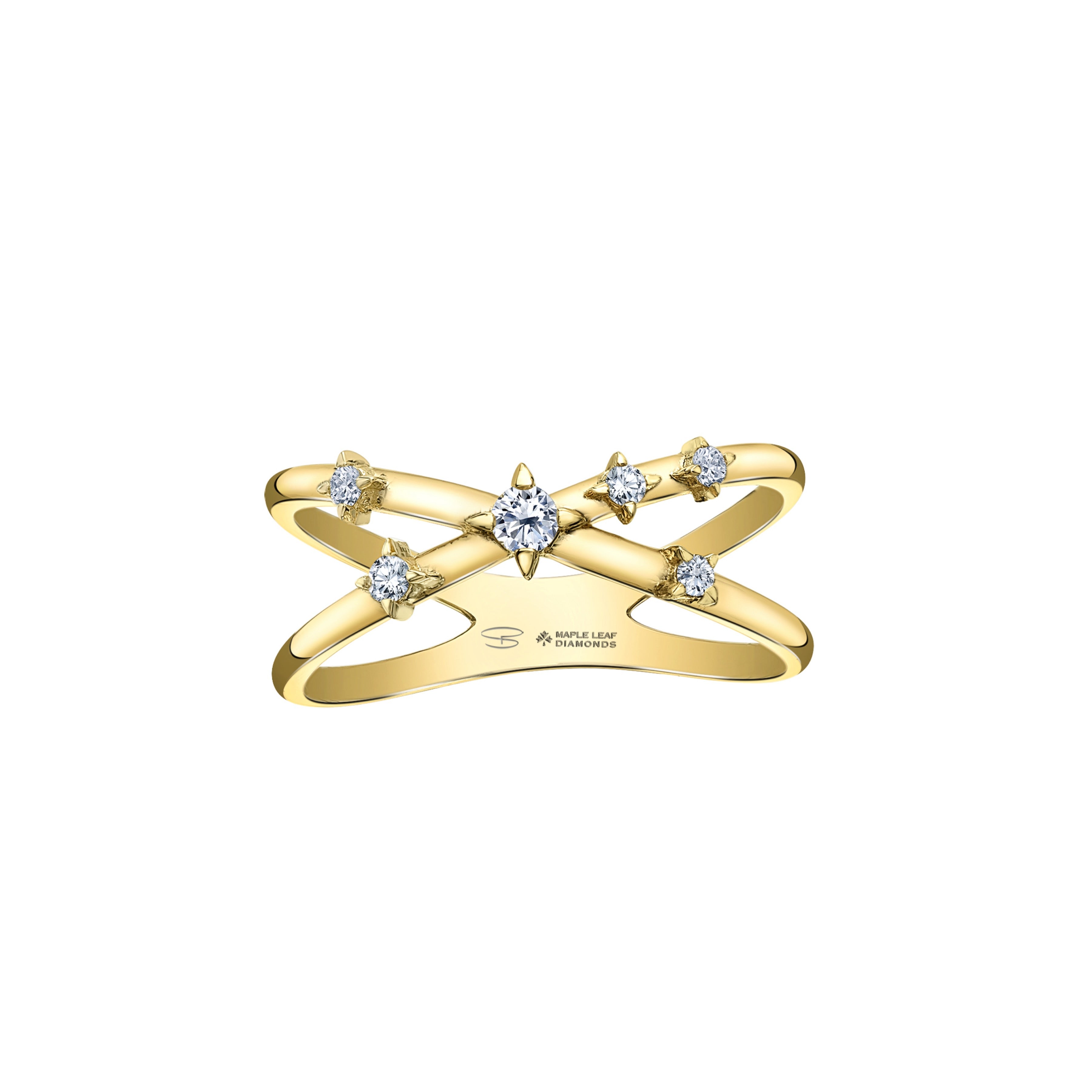 Star-Crossed Ring in 14kt yellow gold and Canadian Diamonds