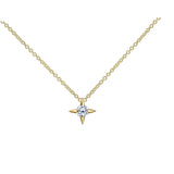 Crafted in 14KT yellow Certified Canadian Gold, this necklace features a star set with round brilliant-cut Canadian diamonds.