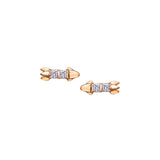 Starship Studs 14k rose gold