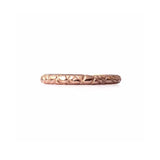 Quilted band crafted in 14KT rose gold. 