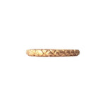 Quilted band crafted in 14KT yellow gold.