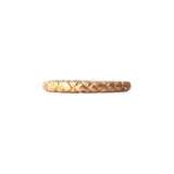 Quilted band crafted in 14KT yellow gold.