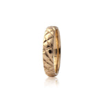 4.5mm quilted band crafted in 14KT rose gold.
