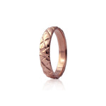 4.5mm quilted band crafted in 14KT rose gold.