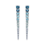 Blue Icicle Earrings