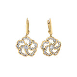 Crafted in 14KT yellow Canadian Certified Gold, these drop earrings feature wildflowers set with Canadian diamonds.