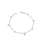 Crafted in 14KT white Certified Canadian Gold, this bracelet features baby icicles set with round brilliant-cut Canadian diamonds.