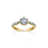 Lily 6-Petal Engagement Ring