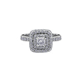 Maple Double Halo Ring