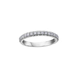 Crafted in 18kt Pure White™, this band is set round brilliant-cut Canadian diamonds.