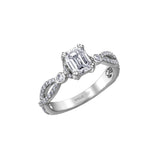 Lily Infinity Emerald Engagement Ring