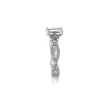 Lily Infinity Emerald Engagement Ring