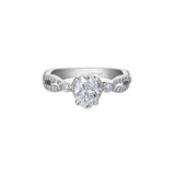 Lily Infinity Oval Engagement Ring