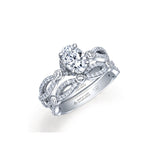 Lily Infinity Oval Engagement Ring