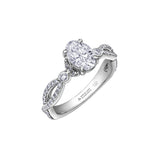 Lily Infinity Oval Engagement Ring