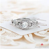 Enchanted Oval Vine Engagement Ring