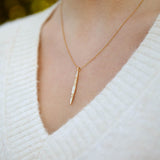 Bound Spear Pendant with White Diamond