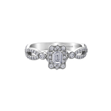 Emerald Infinity Engagement Ring