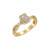Emerald Infinity Engagement Ring