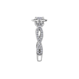 Emerald Infinity Engagement Ring