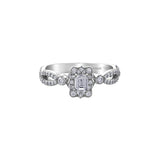 Lily Infinity Emerald Engagement Ring