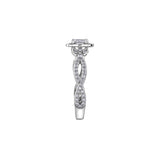 Lily Infinity Emerald Engagement Ring