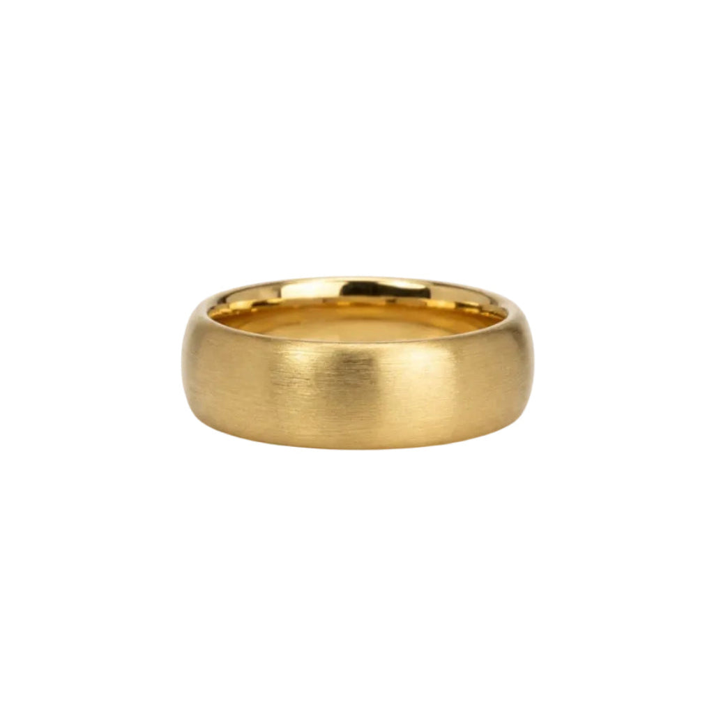 6.5mm wide flat band with a curved comfortable fit.f