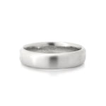 14kt white gold comfort band 4mm wide