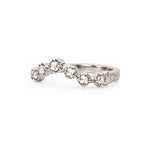 White gold contour ring 
