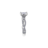 Lily Infinity Oval Engagement Ring
