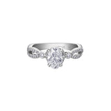 Lily Infinity Oval Engagement Ring