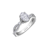 Lily Infinity Oval Engagement Ring