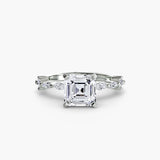 Solitaire with Eternity Pavé