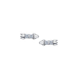 Starship Studs 14k white gold