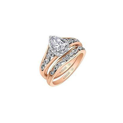 Enchanted Filigree Pear-Shaped Engagement Ring
