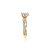 Lily Infinity Emerald Engagement Ring