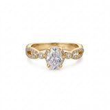 Lily Infinity Oval Engagement Ring