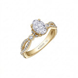 Lily Infinity Oval Engagement Ring