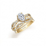 Lily Infinity Oval Engagement Ring