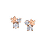Maple Cluster 2-Diamond Stud Earrings