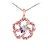 Wildflower Pendant (Small) (Pink sapphire)