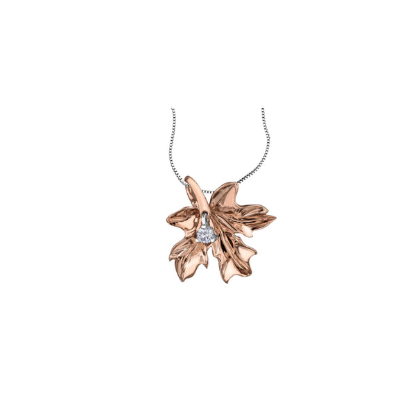 Maple Leaf Diamond Pendant