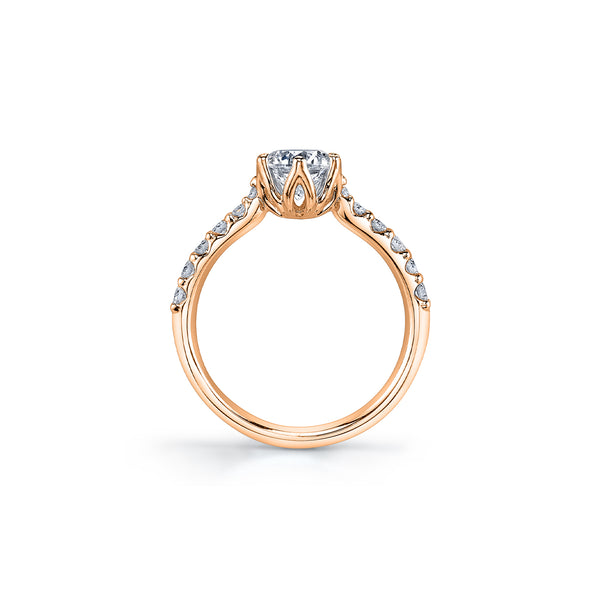 Lily 6-Petal Engagement Ring