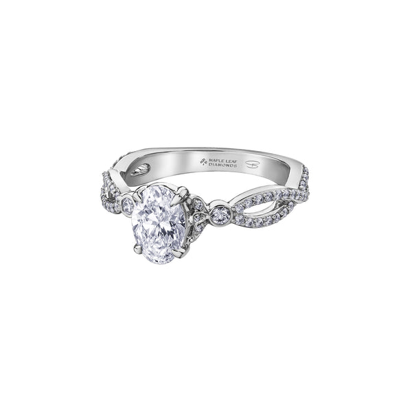 Lily Infinity Oval Engagement Ring