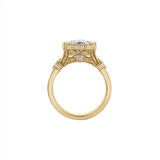 Radiant Frost Ring Sapphire Halo