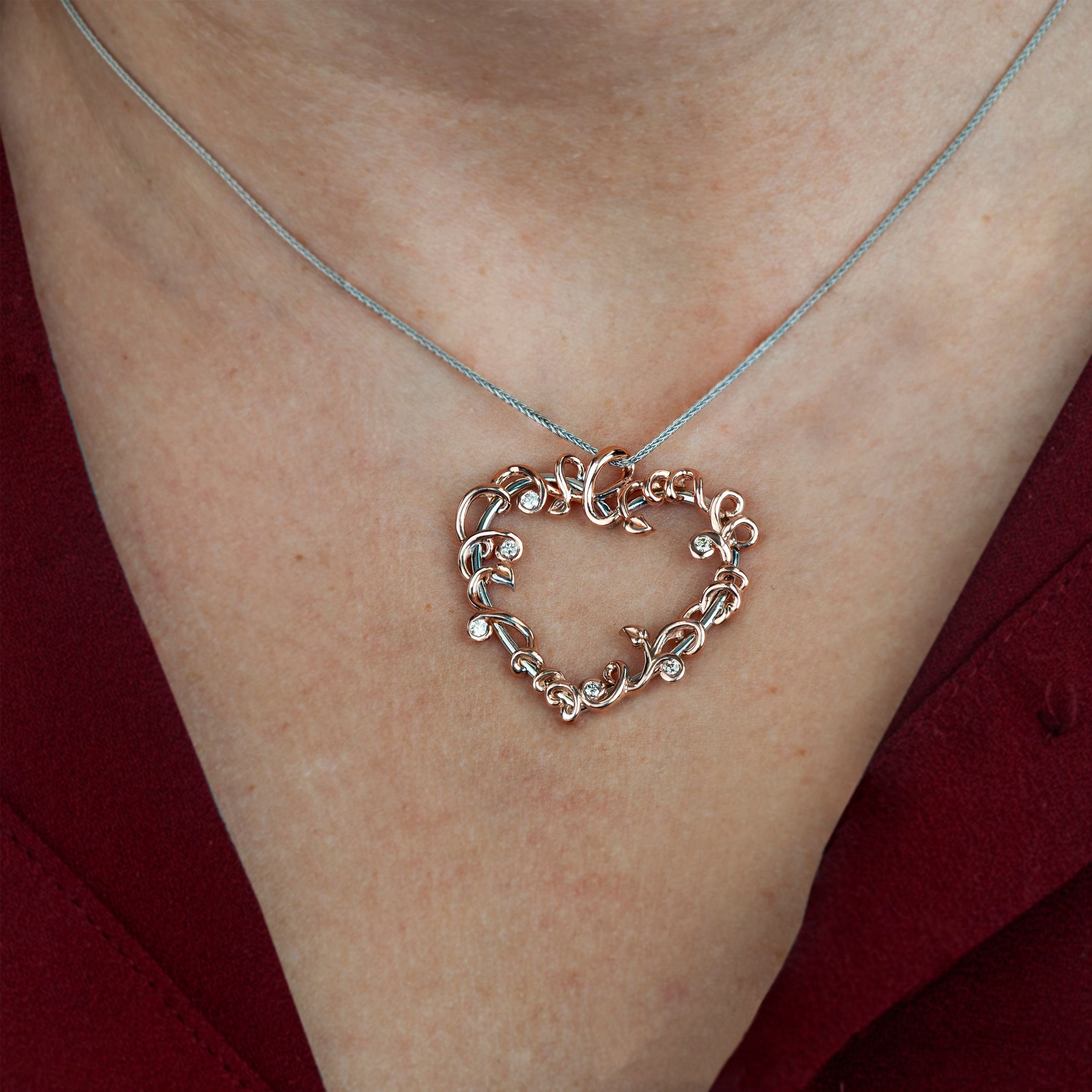 Swarovski necklace Dear entwined hearts-5345475
