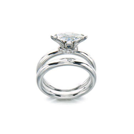“The Royals Marquise Ring” with matching band “The Royals Single Diamond Band”