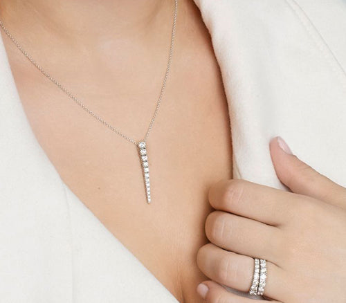 Diamond Icicle Necklace